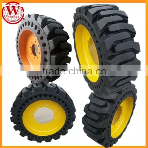 JLG 70010783 12-16.5 12x16.5 33x12-20 Dirt Terrain Solid Tires With Rims thumbnail-1