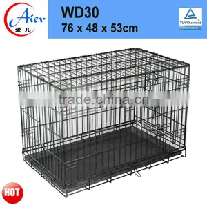 Factory Supply Metal Folding Dog Crate thumbnail-1