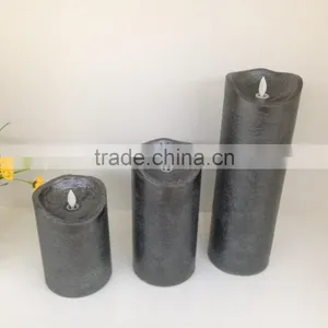 Flameless Moving Wick Led Wax Candles With Timer Outdoor Decorative Dancing Flame Led Real Wax Candles With Remote Control thumbnail-1