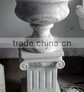 POLISHED ZIARAT WHITE MARBLE PEDESTALS thumbnail-2