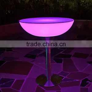 Outdoor Used Party Furniture New Led Hotel Table LED Hotel Bar Table thumbnail-3
