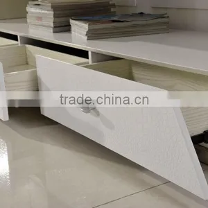 E371 Tempered Glass Top Living Room Appealing Design tv Stand thumbnail-3
