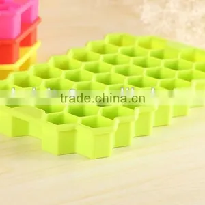 CY175 Honeycomb Shape Grids Food Grade Silicone Ice Cube for Home DIY thumbnail-4