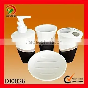 4 PCS Ceramic Bathroom Shower Vanity Accessories Sets thumbnail-1
