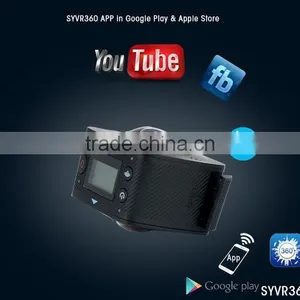 2016 New Arrival 360 Degree Full View Video Camera VR HD Dual Lens Mini Go Pro Sports Camera thumbnail-1