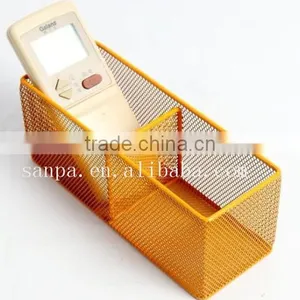 Hangzhou Wholesales 2 Compartments Metal Mesh Desk Storage/Desk Organizer thumbnail-2