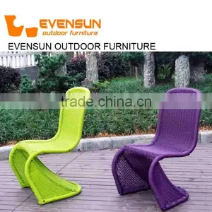 Hot Selling Stackable Outdoor Garden Wicker Rattan Chair thumbnail-4