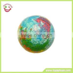 Earth Pattern Bouncing Foam Ball ,PU Squeeze Full Color Stress Ball thumbnail-1