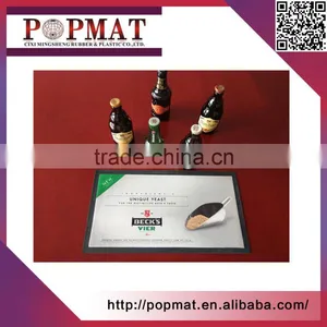 Eco-Friendly Non Woven Fabric Branded Rubber Beer Bar Mat With Logo thumbnail-2