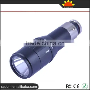 Wholesale OEM XP-E LED Portable Aerospace Aluminum Alloy Rechargeable Light LED Flashlight Torch thumbnail-1