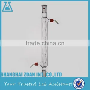 Bulb Condenser With 2 Standard Ground Joints and 2 Screw-on Plastic Hose Connection thumbnail-1