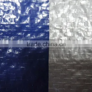 Factory Price Dark Blue Color PE Tarpaulin 110 GSM, Mesh10X8, Both Side 0.04 MM Lamination thumbnail-1
