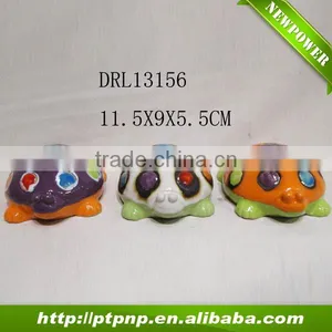 Factory Selling Antique Small Glazed Small Ceramic Colourful Tortoise thumbnail-1
