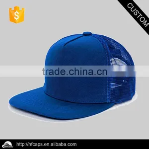 Wholesale Cheap Black Plain Fitted High Quality Trucker Mesh Cap thumbnail-2