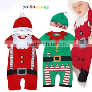 New Fashion Christmas Baby Clothes Kids Cotton Baby Oneise Newborn Baby Jumpsuits thumbnail-1