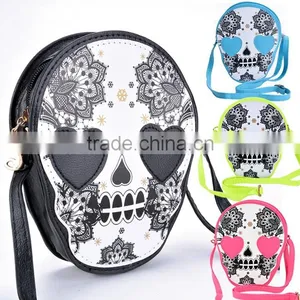 New Women's Fashion Bag Vintage Skull Bag Coin Purse Handbag Messenger Bags Shoulder Bags SV010148# thumbnail-1