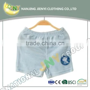 Plain Designer Blue Baby Boy Cotton Short Velvet Pants Or Baby Capri Pants thumbnail-2