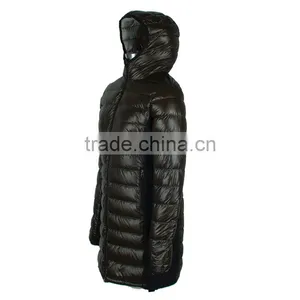 W2015 High Quality Women Slim Long Hooded Parka Jacket thumbnail-3