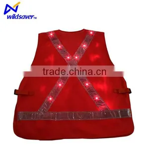 LED Light High Visibility Safety Vest thumbnail-5