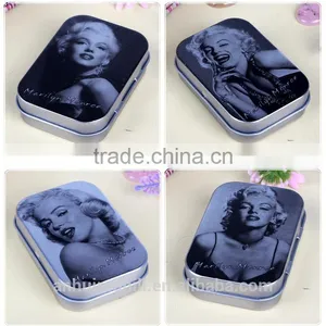 2017 Customized Mini Square Small Iron Box Packaging With Logo Printing thumbnail-2