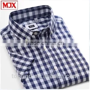 Latest Custom Plaid Short Sleeve Men's Shirt thumbnail-1
