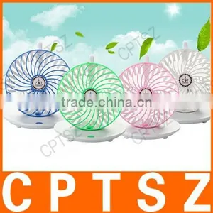 New Arrival Creative Mini USB Coffee Cup Fan Rotatable Hanging Portable Fan Strong Little Fan Drop thumbnail-1
