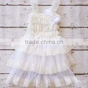 Wholesale Girls Pettiskirt With Ruffles Boutique White Baby Girls Fluffy Cheap Tutu Skirts thumbnail-1