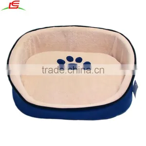Small Soft Plush Cat Kitten Dog Puppy Pet Bed With Removable Cushion thumbnail-1