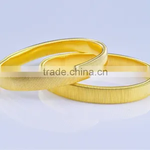2 Pairs Metal Sleeve Holders Garters Silver,Gold & Black Elasticated Armbands Shirt Arm Bands thumbnail-4