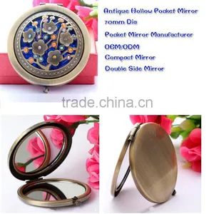 Cosmetic Makeup Hand Mirror,Pop Design Double Compact Magnifying Purse Mirror thumbnail-4