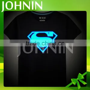 Wholesale Custom Cotton Hero 3D Graph Glow in the Dark T-shirt thumbnail-1