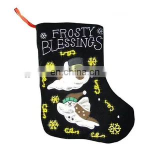 Lighted Wall Art Christmas Stocking Festival Decor Pink Christmas Stocking thumbnail-4
