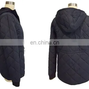 Chinese Manufacturer Slim Woman Qulited Bomber Jacket Wholesale thumbnail-5