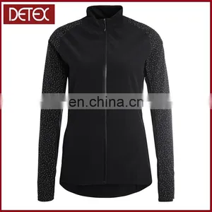 Women Supernova Storm Sofeshell Sports Custom Black Track Jacket thumbnail-6