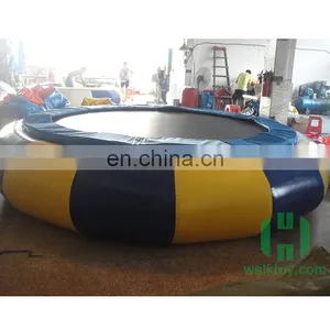 HI Top Quality Inflatable Jumping Trampoline, PVC Commercial Trampoline for Amusement Park thumbnail-4