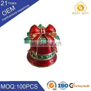 High Quality Christmas Gift Round Tin Box Christmas Jewelry Boxes Wholesale Make in China thumbnail-1