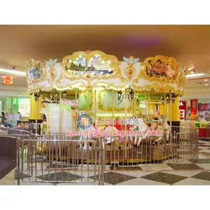 Zhongshan Hot Selling Outdoor Amusement Theme Park Equipment Carousel, Merry go Round 18 Seat Luxury Carousel Earn Money thumbnail-3