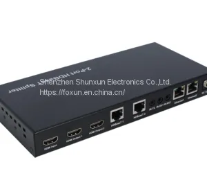 100m 1x2 HDBaseT Splitter,HDCP2.2,support POC,Ethernet,RS232 Pass Through thumbnail-1