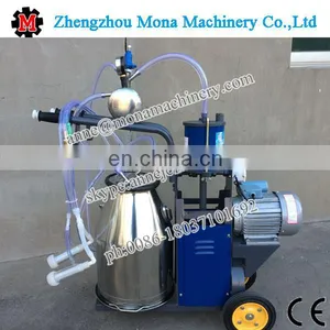 Electric Motor Driven Single Bucket Portable Cow/goat Milking Machine thumbnail-1