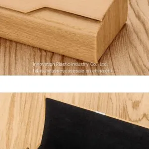 Handcrafted Unisex Glasses Case; Wood-striated Crush-resistant Eyeglasses Case thumbnail-5
