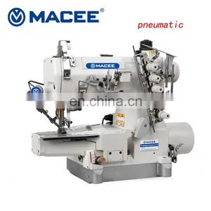 MC 600D-01CB/PUT-B DIRECT DRIVE HIGH-SPEED CYLINDER BED PNEUMATIC INTERLOCK SEWING MACHINE WITH AUTO-TRIMMER (UP) thumbnail-1