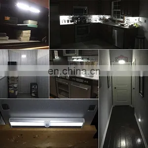 10 LED Motion Sensing Closet Lights, DIY Stick-on Anywhere Portable 10-LED Wireless Cabinet Night/Stairs Light Bar With Magnetic thumbnail-3