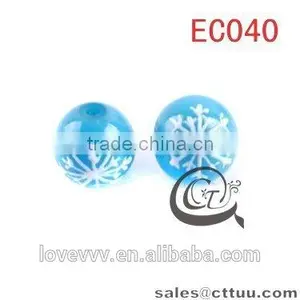 Color Snowflake Glass Beads for Fashion Jewerly EC040(DIY) thumbnail-1
