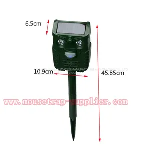 Outdoor Electronic Solar Powered Ultrasonic Sound Animal Bird Repeller With Led Lights thumbnail-2