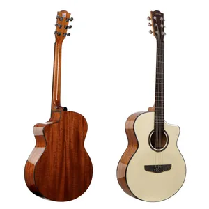 Deviser LK-13 High-glossy Guitar OEM Acoustic Guitar 40 Inch Guitar Wholesale Price Made in China for Sale thumbnail-3