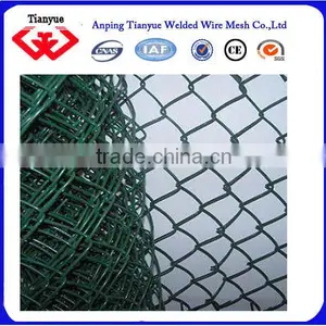 Green Color Pvc Coated Chain Link Fence thumbnail-3
