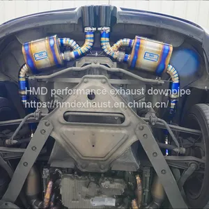 Titanium Alloy Exhaust Pipe With Manifold Full Set for Porsche Cayman 981 Auto Modification Electronic Valve Whatsapp008613189999301 thumbnail-4