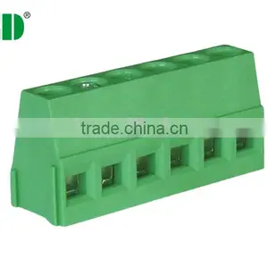 Pitch 5.08mm 300V 10A Slot Screw Bent Pin PCB Terminal Blocks thumbnail-1