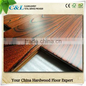 2014 Hot Sale Factory Price Elm Hardwood Flooring thumbnail-1