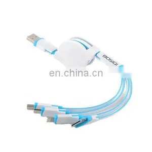 2020 Hot Selling 4 in 1 Colorful USB Extension Charging Cable With Your Logo thumbnail-1